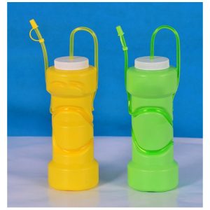 ελαφρύ μπουκάλι με καλαμάκι ποτού, κατασκευασμένο με τη μέθοδο της χύτευσης με εμφύσηση